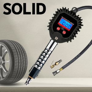 솔리드 디지털 타이어 게이지 (파이프 쇠 굿찌 미포함) / 자동차 트럭 오토바이 압력측정