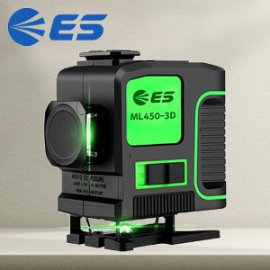 ES산업 3D 그린 레이저 레벨기 ML450-3D 그린빔 수직 수평 시공 자동보정