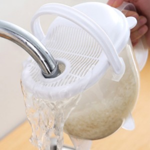 [초특가] 손에 물한방울 안묻히는 자동 쌀세척통 쌀씻기 쌀바가지 믹싱볼 캠핑용품