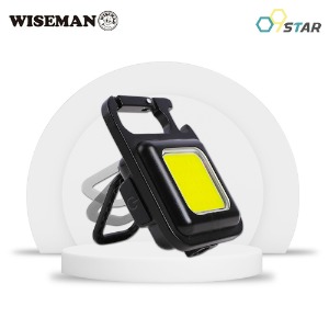 와이즈맨 LED 키체인 랜턴 WS-22010 C타입충전 500루멘 점멸 밝기조절 캠핑 조명