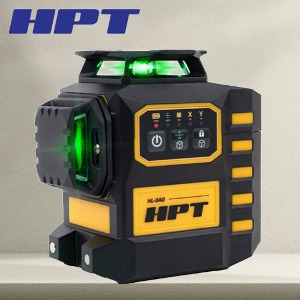 HPT 3D 그린 레이저 레벨기 HL-3AG 그린빔 샤프 그린 다이오드 방수 수직 수평